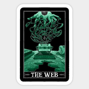 The Web Tarotesque (Dark) Sticker